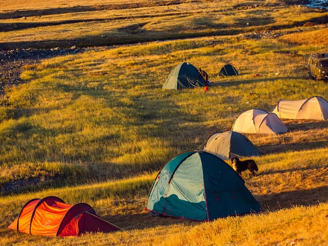 Палаточный лагерь по маршруту