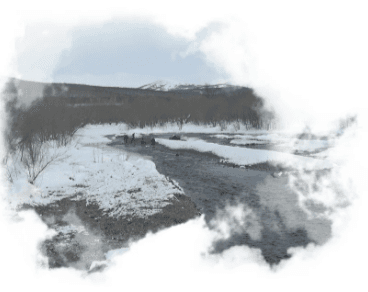 Подлёдная рыбалка на реке Быстрая - фото 1