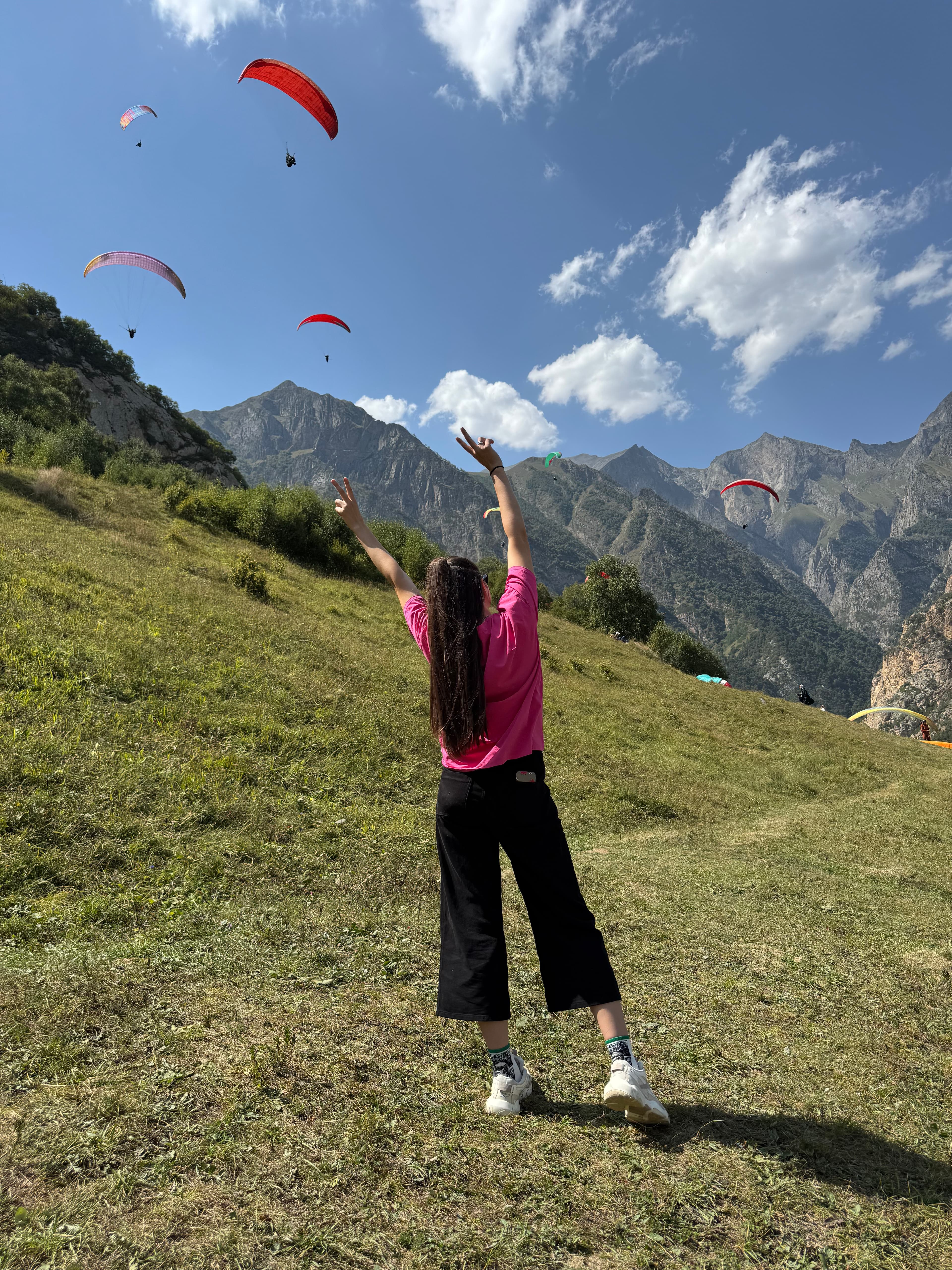 Чегем. Парапланы - фото 8