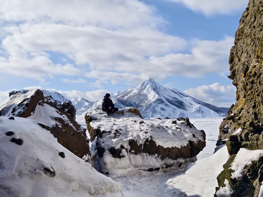 Бухта Тихая (зимой)