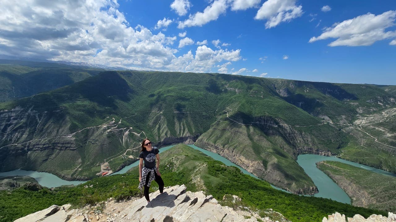 Бархан Сарыкум, Сулакский каньон, Гимринский тоннель и башня, Ирганайское водохранилище.
