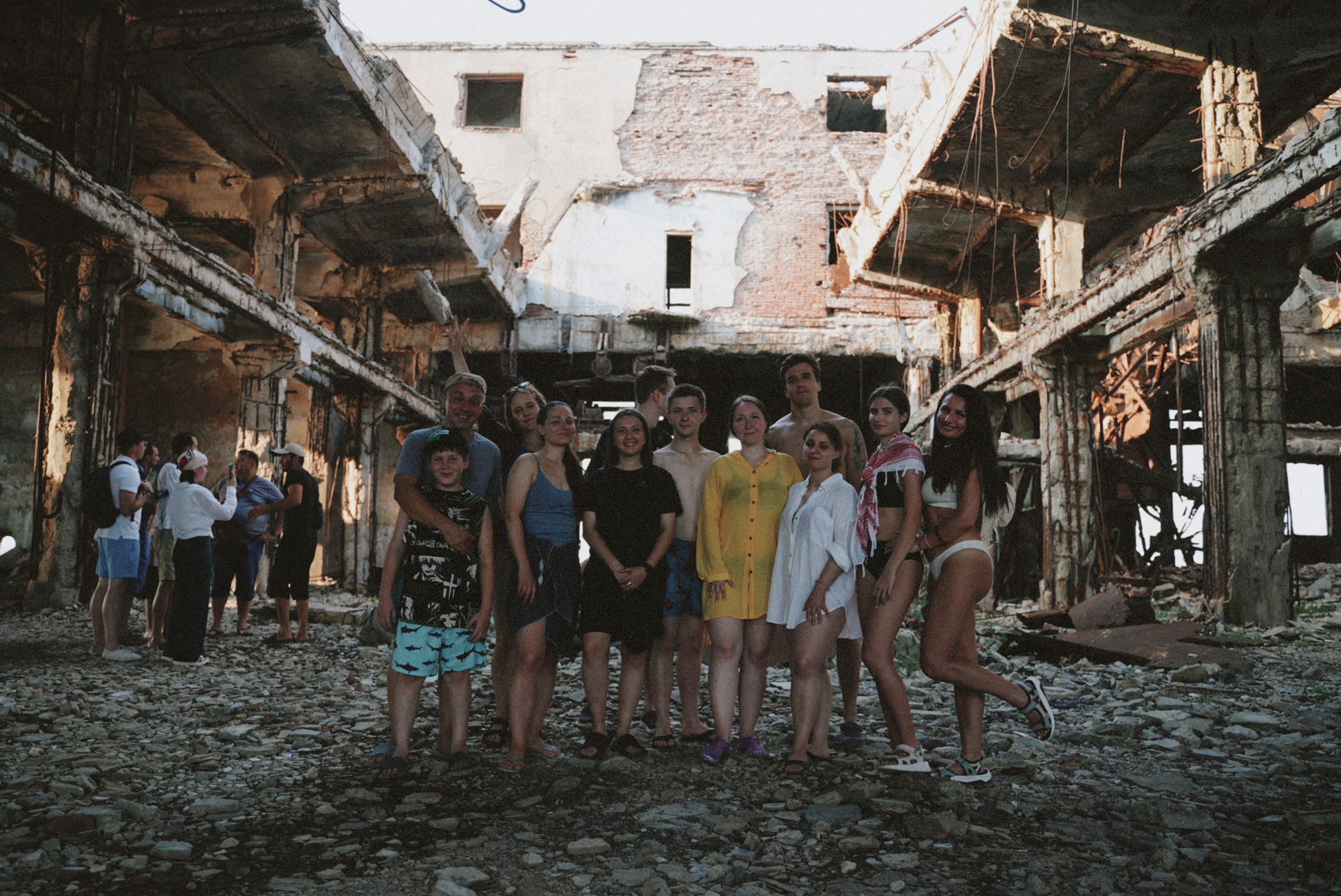 Первый день встреча,катера, заброшеный цех