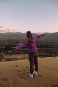 Сулакский каньон, катера, бархан Сарыкум