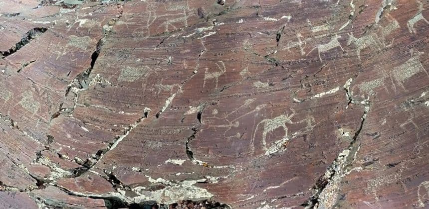 Петроглифы урочища Калбак-Таш (экскурсия для баз в районе с. Манжерок) - фото 5