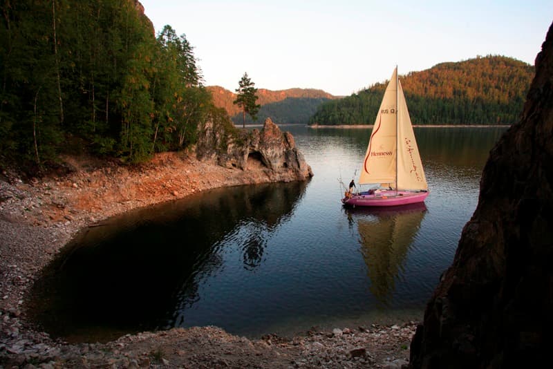 Водная прогулка по Красноярскому морю до залива Бирюса - фото 3
