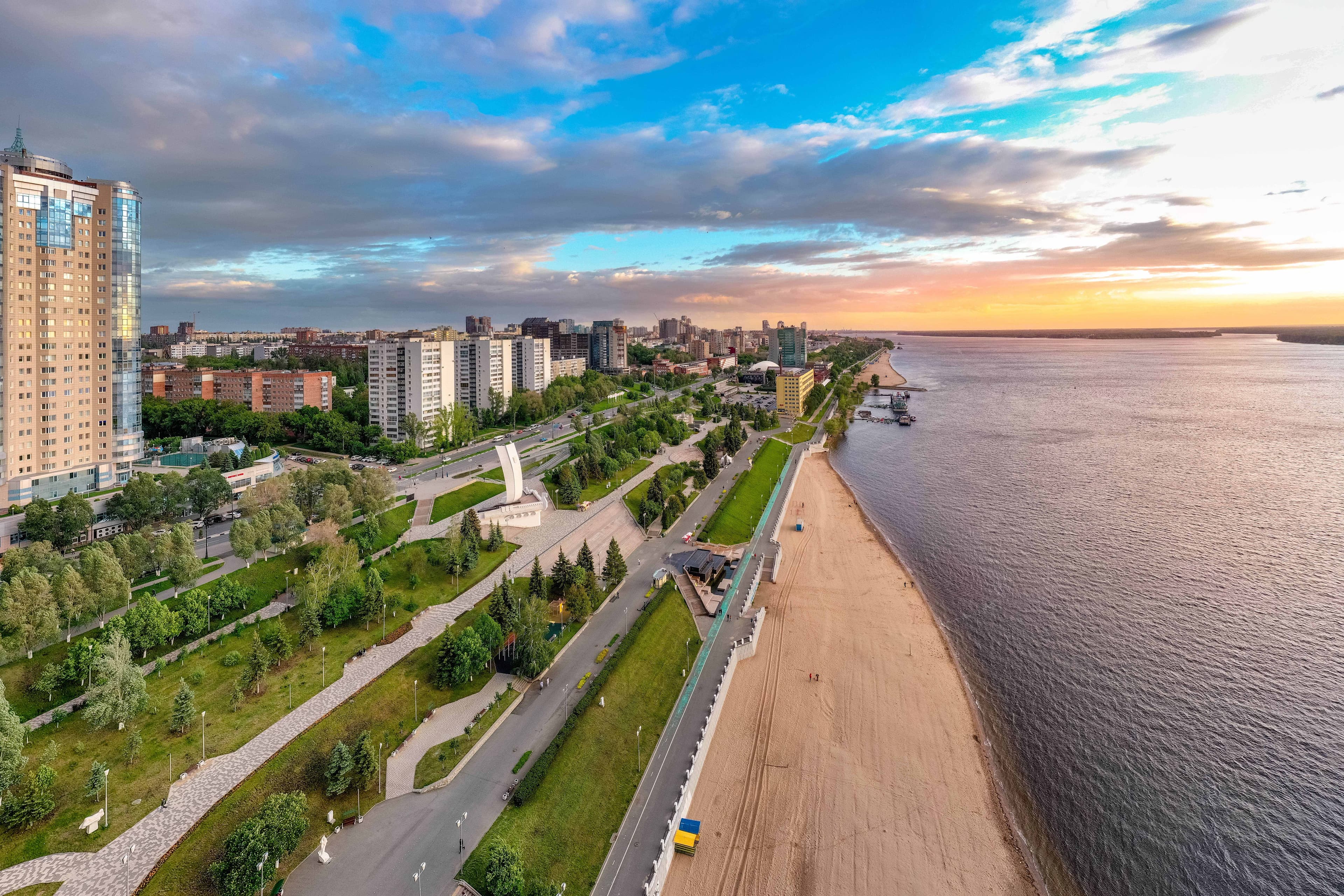 Самара + Замок Гарибальди + Самарская Лука из Воронежа