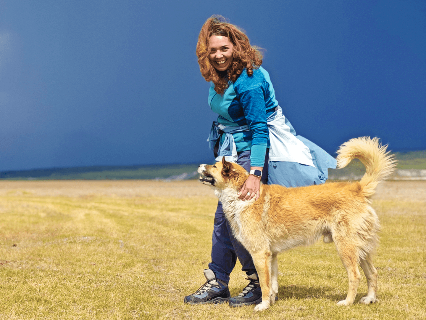 С питомцем на Укок.