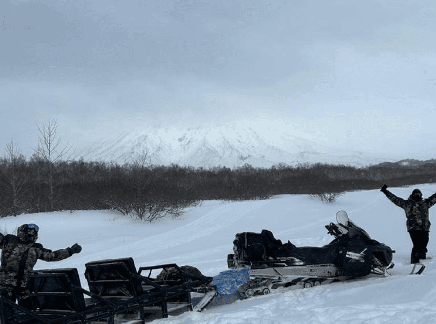 Авачинский перевал, Верблюд (зима) снегоходная экскурсия - фото 4